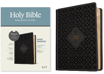 KJV Wide Margin Bible, Filament Enabled Edition, Black Tile -  Tyndale