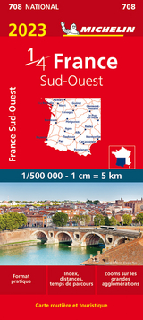 Southwestern France 2023 - Michelin National Map 708 - Michelin