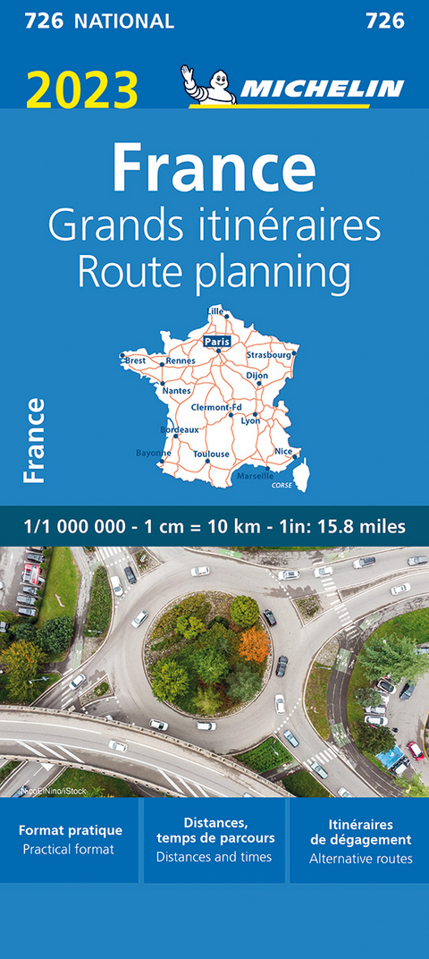 France Route Planning 2023 - Michelin National Map 726 -  Michelin