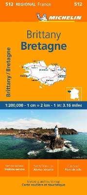 Brittany - Michelin Regional Map 512 -  Michelin