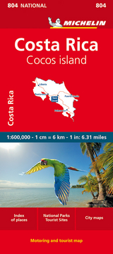 Costa Rica - National Map 804 - Michelin