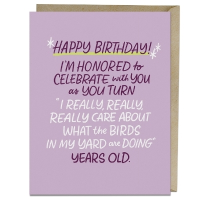 6-Pack Em & Friends Care About Birds Years Old Birthday Cards -  Em &  Friends