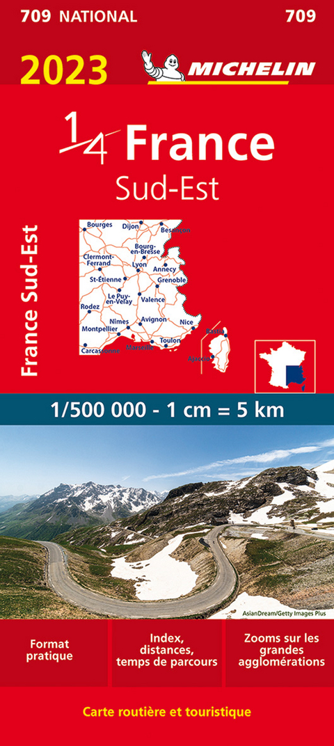 Southeastern France 2023 - Michelin National Map 709 -  Michelin