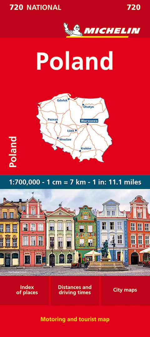 Poland - Michelin National Map 720 -  Michelin