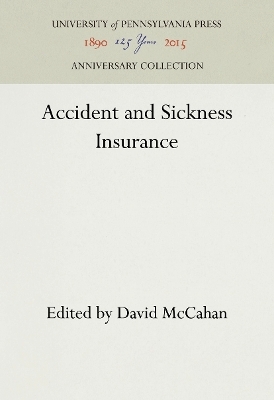 Accident and Sickness Insurance - 