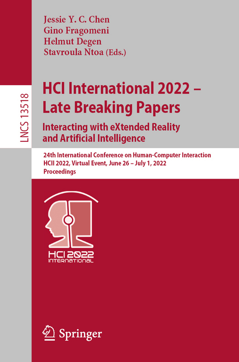 HCI International 2022 – Late Breaking Papers: Interacting with eXtended Reality and Artificial Intelligence - 
