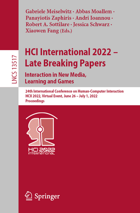 HCI International 2022 - Late Breaking Papers. Interaction in New Media, Learning and Games - 