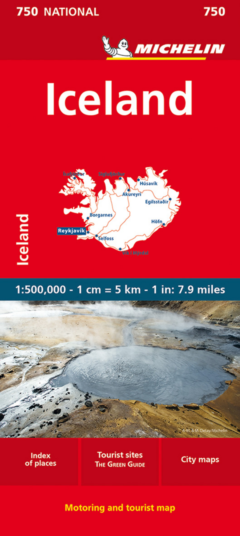 Iceland - - Michelin National Map 750 -  Michelin
