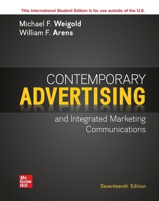 Contemporary Advertising ISE - Michael Weigold, William Arens, Christian Arens