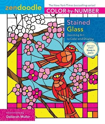 Zendoodle Color-by-Number: Stained Glass - Deborah Muller