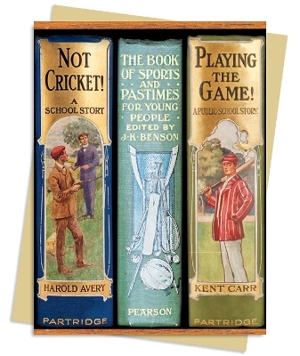 Bodleian: Book Spines Boys Sports Greeting Card Pack - 