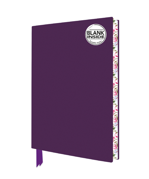 Purple Blank Artisan Notebook (Flame Tree Journals) - 