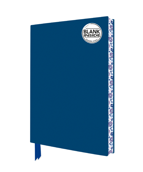 Mid Blue Blank Artisan Notebook (Flame Tree Journals) - 