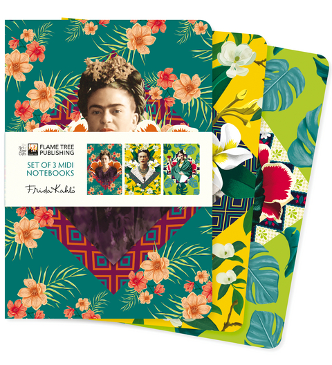 Frida Kahlo Set of 3 Midi Notebooks - 
