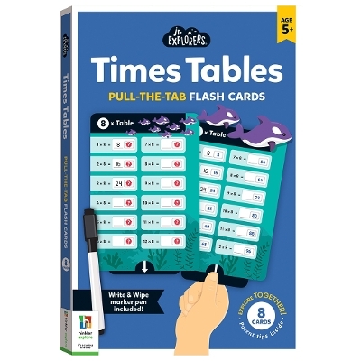 Junior Explorers: Times Table Pull-the-Tab Flash Cards - Hinkler Pty Ltd