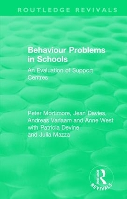 Behaviour Problems in Schools - Peter Mortimore, Jean Davies, Andreas Varlaam, Anne West