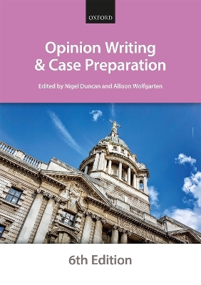 Opinion Writing and Case Preparation -  The City Law School