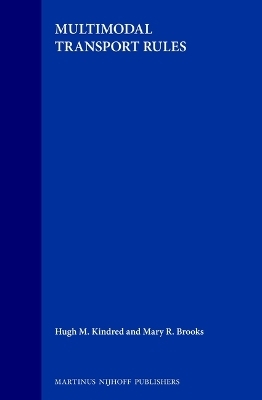 Multimodal Transport Rules - Hugh M. Kindred, Mary R. Brooks