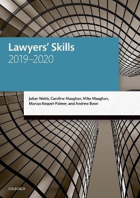 Lawyers' Skills - Julian Webb, Caroline Maughan, Mike Maughan, Marcus Keppel-Palmer, Andrew Boon
