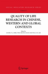 Quality-of-Life Research in Chinese, Western and Global Contexts - 