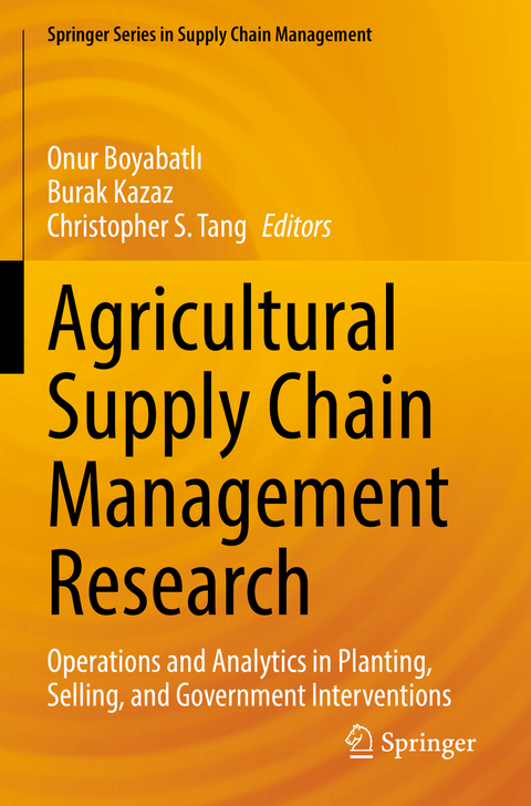 Agricultural Supply Chain Management Research - 