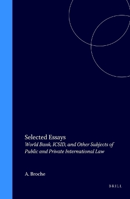 Selected Essays - Aron Broches