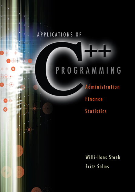 APPLN OF C++PROGRAMMING:ADMIN,FINANCE... - Fritz Solms, Willi-Hans Steeb