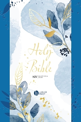 NIV Larger Print Blue Soft-tone Bible with Zip - New International Version