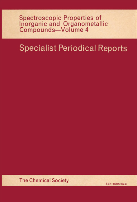 Spectroscopic Properties of Inorganic and Organometallic Compounds - 