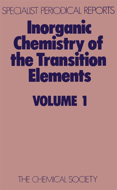 Inorganic Chemistry of the Transition Elements - 