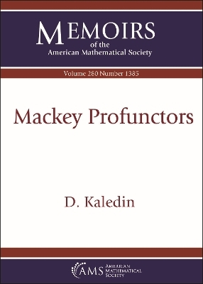 Mackey Profunctors - D. Kaledin