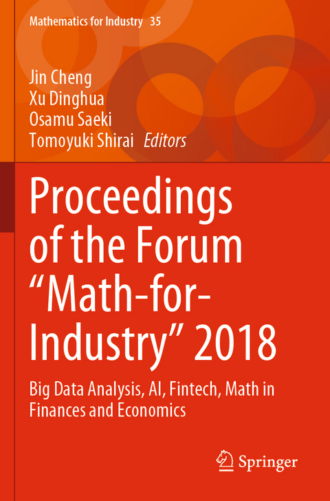 Proceedings of the Forum "Math-for-Industry" 2018 - 