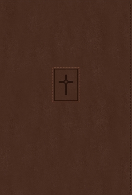 NIV, Thinline Bible, Large Print, Leathersoft, Brown, Red Letter, Thumb Indexed, Comfort Print -  Zondervan