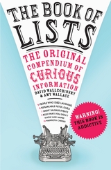 The Book Of Lists -  Amy Wallace,  David Wallechinsky