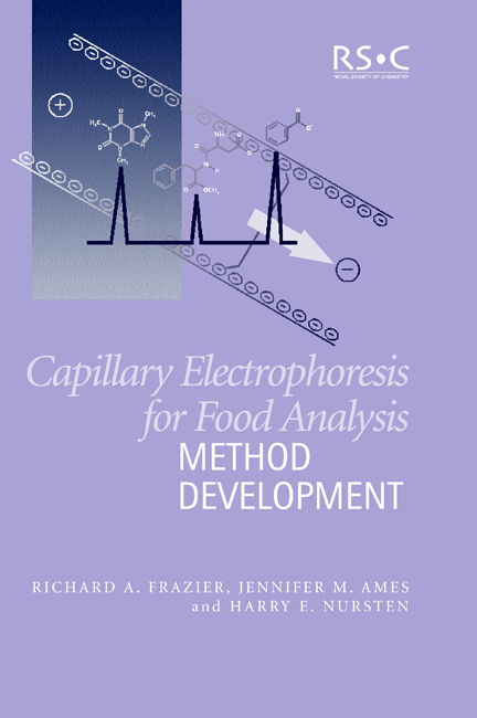 Capillary Electrophoresis for Food Analysis - UK) Ames Jennifer M (Northumbria University, UK) Frazier Richard A (University of Reading, UK) Nursten H E (University of Reading