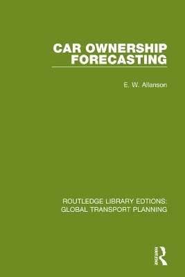 Car Ownership Forecasting - E. W. Allanson