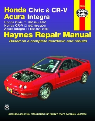 Honda Civic (1996-2000), CR-V (1997-2001) & Acura Integra (1994-2000) Haynes Repair Manual (USA) -  Haynes Publishing