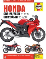 Honda CBR125R, CBR250R, CBR300R, CB300F & CRF250 (11-18) - Haynes Publishing