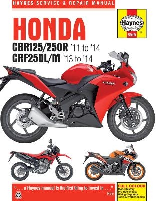 Honda CBR125R, CBR250R, CBR300R, CB300F & CRF250 (11-18) -  Haynes Publishing