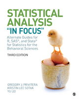 Statistical Analysis "In Focus" - Gregory J. Privitera, Kristin L. Sotak, Yu Lei