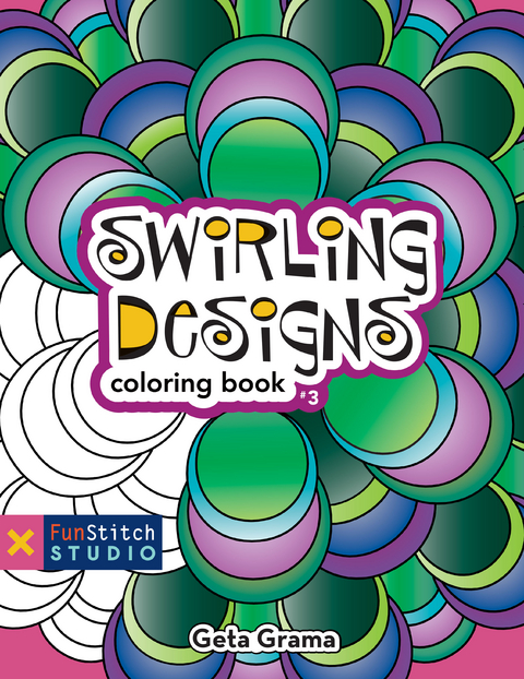 Swirling Designs Coloring Book -  Getta Grama