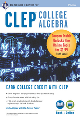 CLEP(R) College Algebra Book + Online -  Stu Schwartz