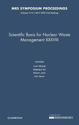 Scientific Basis for Nuclear Waste Management XXXVIII: Volume 1744 - 