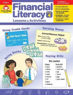 Financial Literacy Lessons and Activities, Grade 4 Teacher Resource -  Evan-Moor Educational Publishers