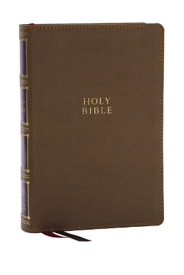 KJV Holy Bible: Compact Bible with 43,000 Center-Column Cross References, Brown Leathersoft, Red Letter, Comfort Print (Thumb Indexing): King James Version -  Thomas Nelson