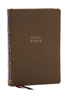 KJV Holy Bible: Compact Bible with 43,000 Center-Column Cross References, Brown Leathersoft, Red Letter, Comfort Print: King James Version -  Thomas Nelson
