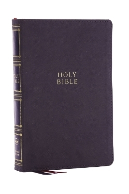 NKJV, Compact Center-Column Reference Bible, Gray Leathersoft, Red Letter, Comfort Print (Thumb Indexed) -  Thomas Nelson