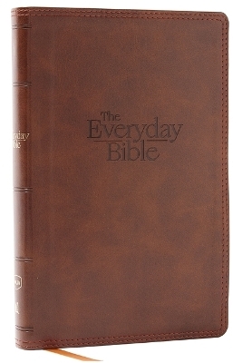 NKJV, The Everyday Bible, Brown Leathersoft, Red Letter, Comfort Print -  Thomas Nelson