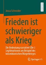 Frieden ist schwieriger als Krieg - Josua Schneider