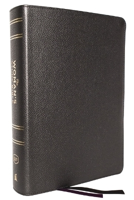 KJV, The Woman's Study Bible, Black Genuine Leather, Red Letter, Full-Color Edition, Comfort Print (Thumb Indexed)